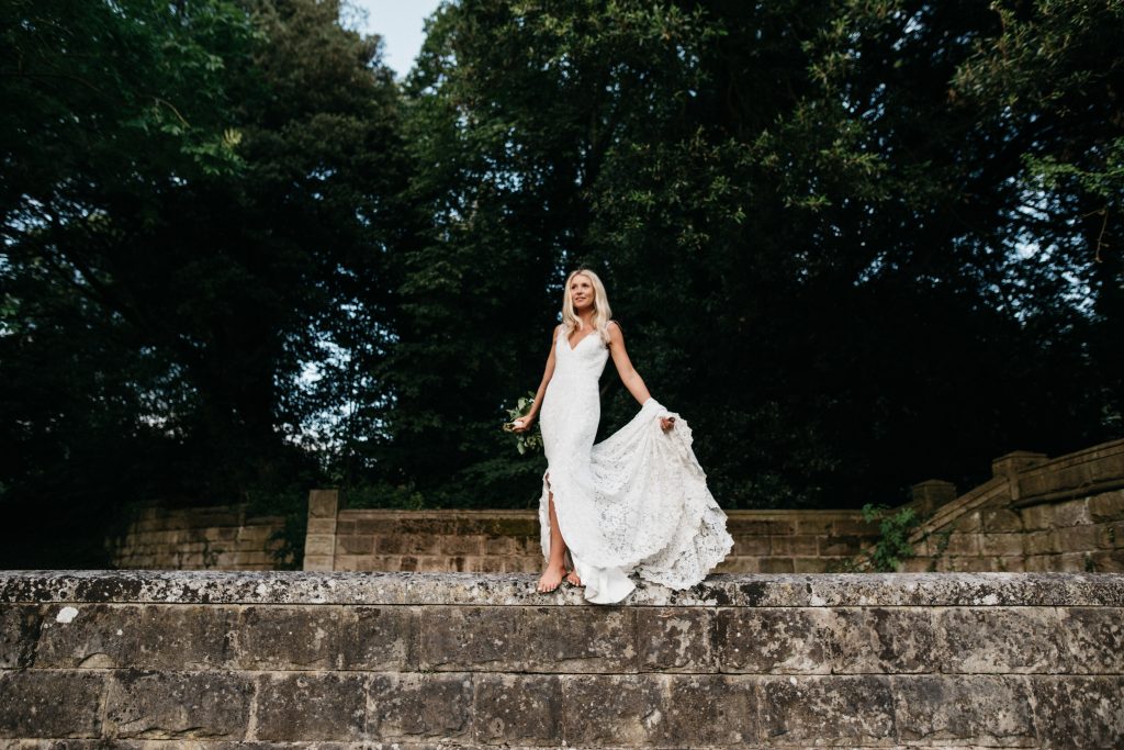 A joyful, blue skied country house summer wedding for two soulmates and a little something called fate …