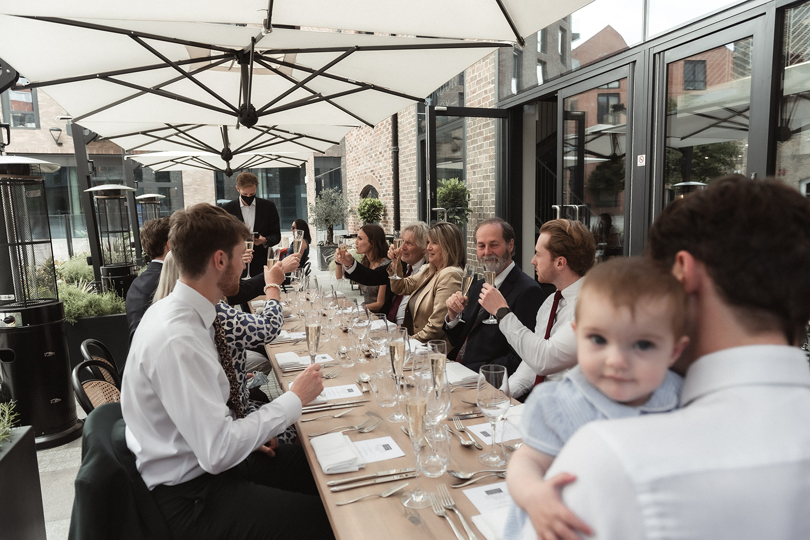 Intimate wedding lunch for micro wedding