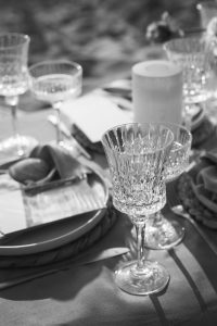 Elopement beach wedding theme table styling