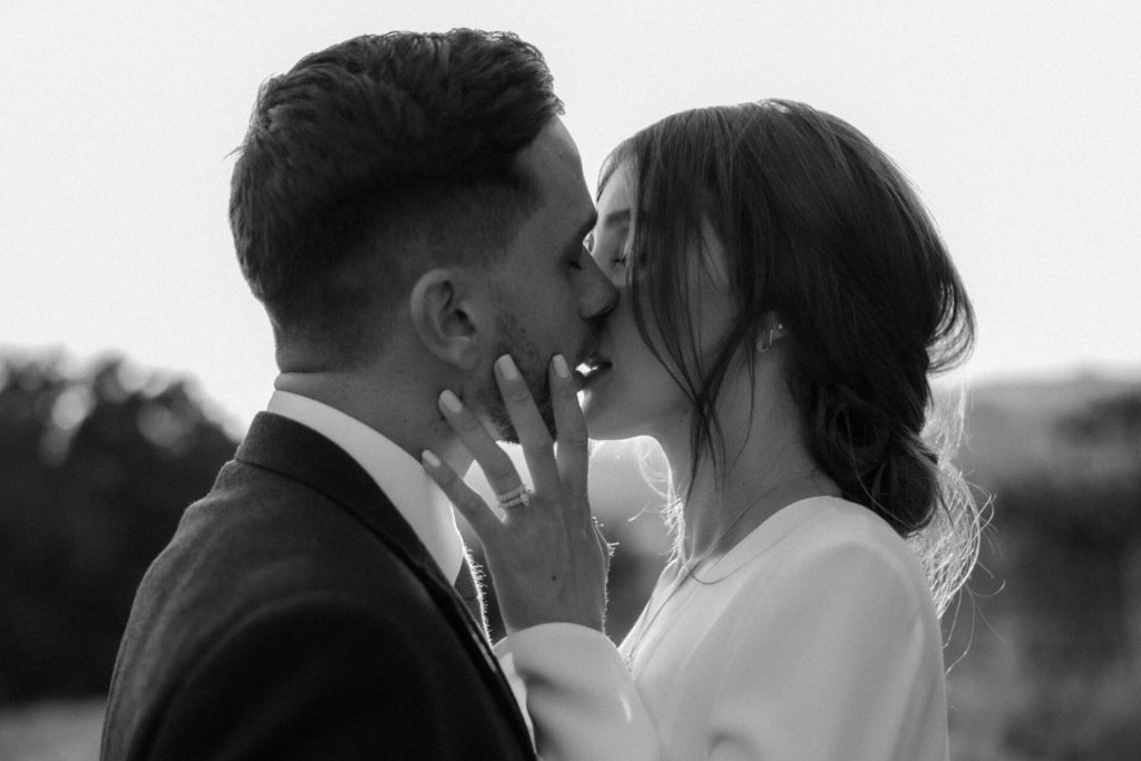 Galvan London dress for Bath elopement