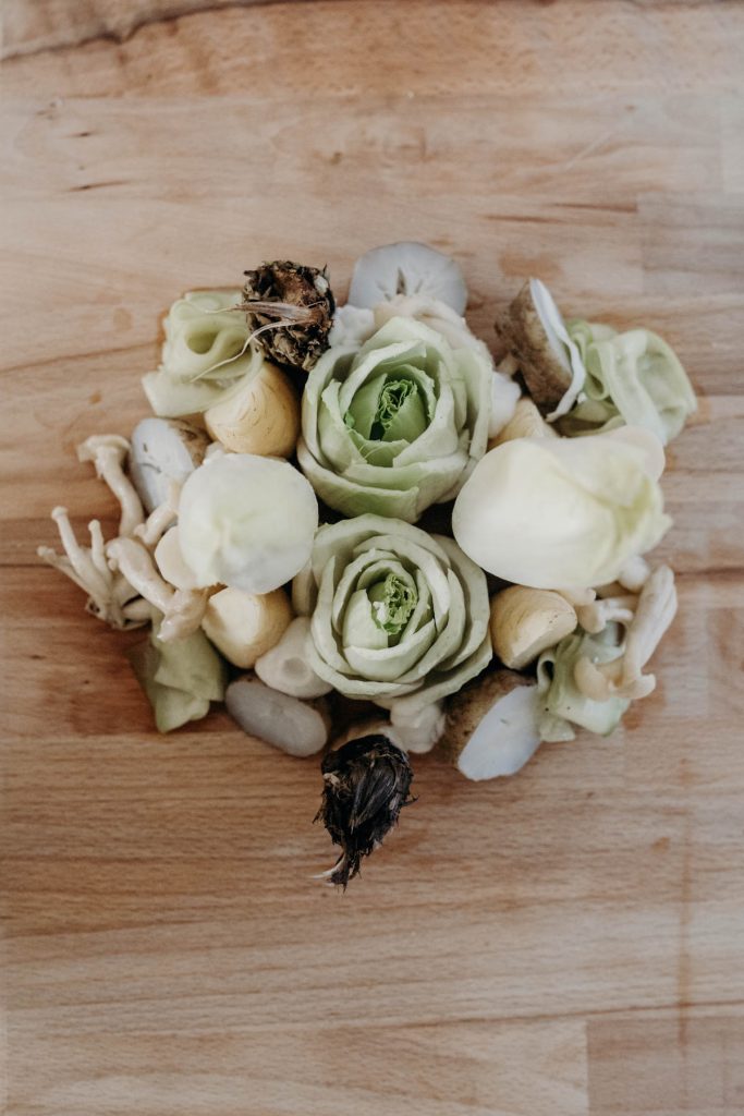 A Scandinavian style grazing board for a contemporary, minimalist barn wedding