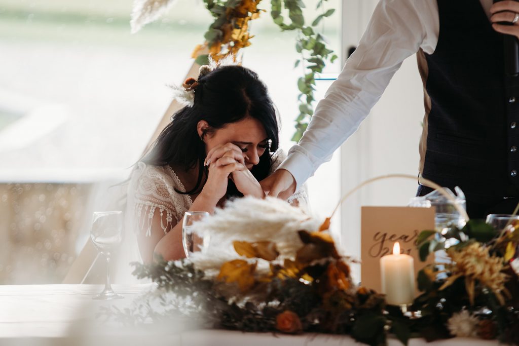 Wedding speeches for Autumn boho wedding couple