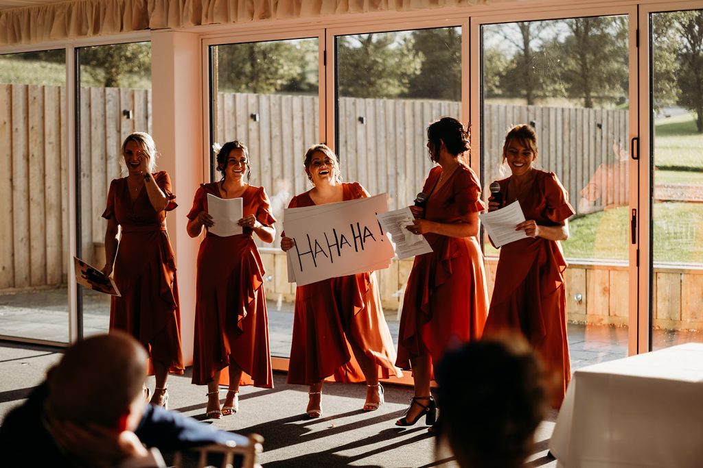 Bridesmaids speech for Autumn boho wedding couple