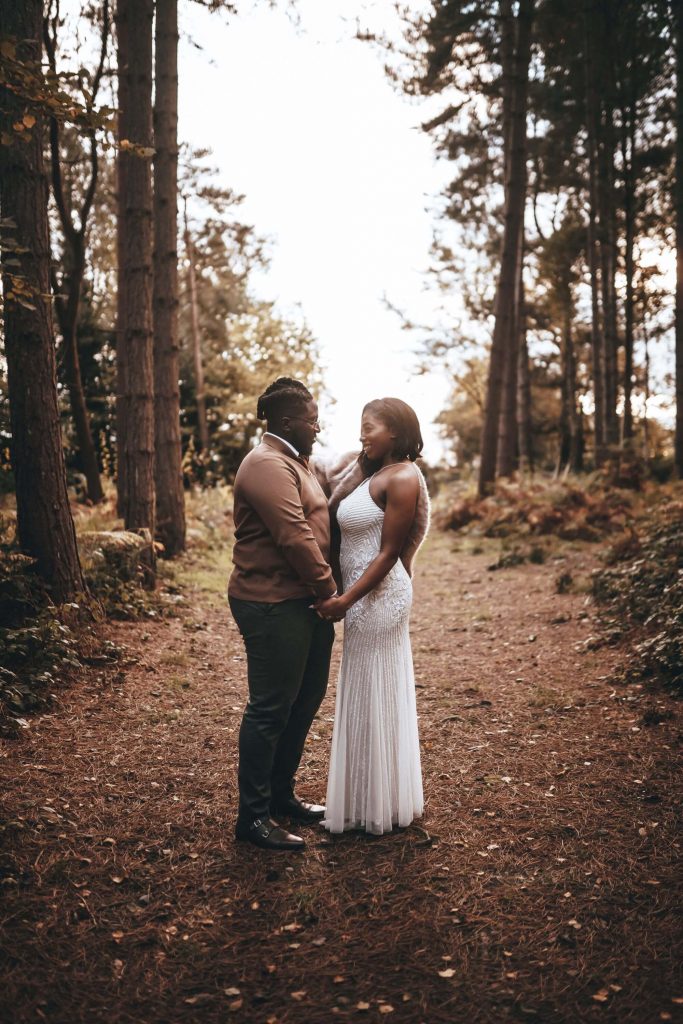 Newlyweds Olivia and Jesse just doing their thing during their intimate wedding day photo shoot