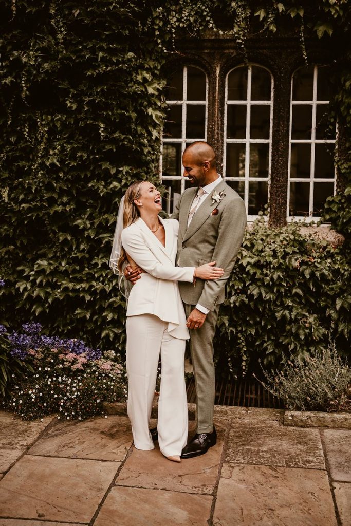 Wedding suit bridal inspiration captured by Chloe Mary Photo