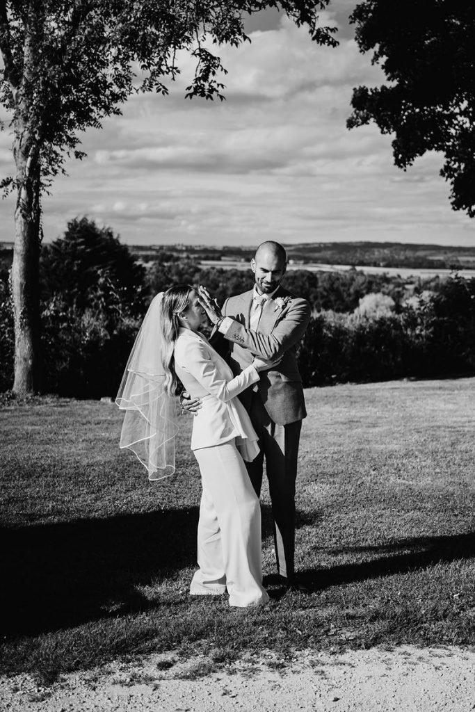 Wedding suit bridal inspiration captured by Chloe Mary Photo
