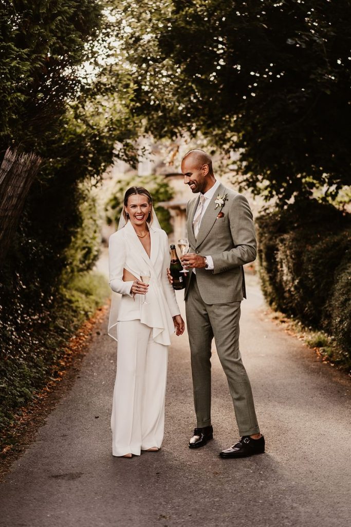 Wedding suit bridal inspiration captured by Chloe Mary Photo