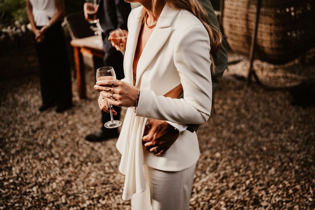 Wedding suit bridal inspiration captured by Chloe Mary Photo