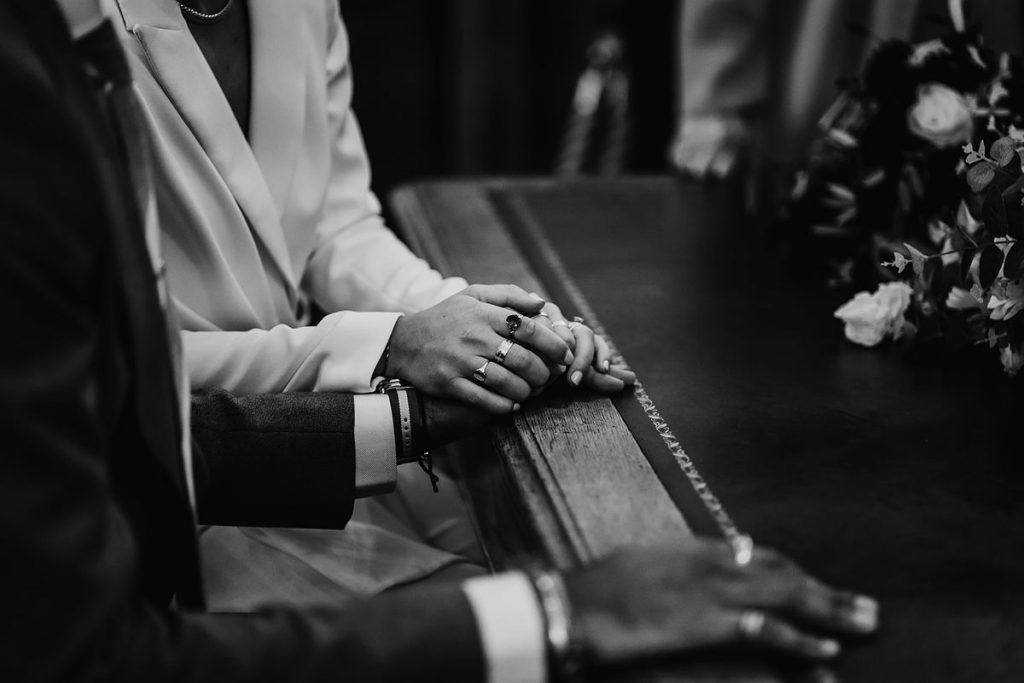 Wedding suit bridal inspiration captured by Chloe Mary Photo