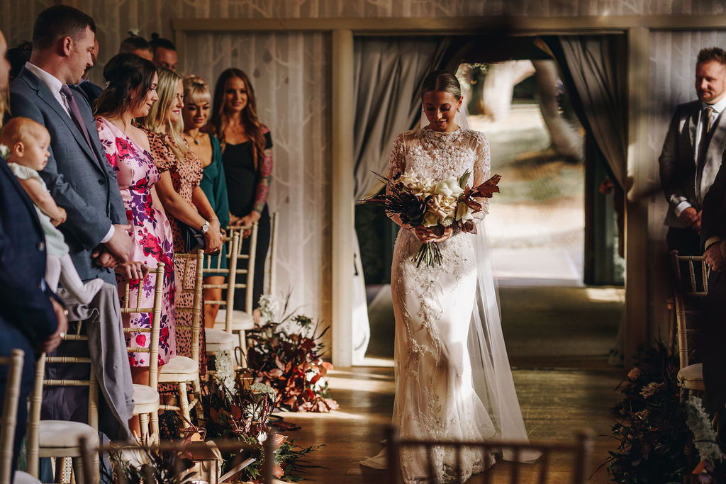 A joyous Queer wedding celebration at Newton Hall for celestial brides captured by David Boynton