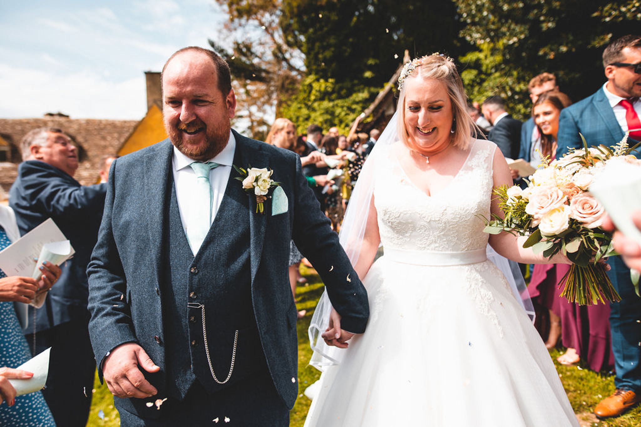 Megan + Ben's relaxed spring wedding at Owlpen Manor, captured by Benny Smyth Photography