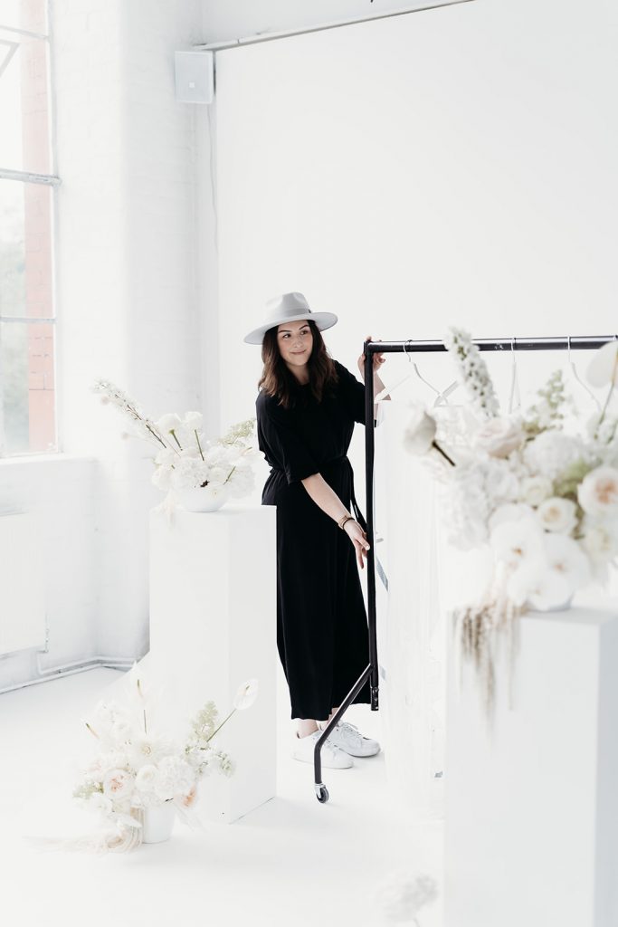 Personalised embroidered wedding veils for the modern bride by designed and stitched with love by British bridal designer Rebecca Anne Designs