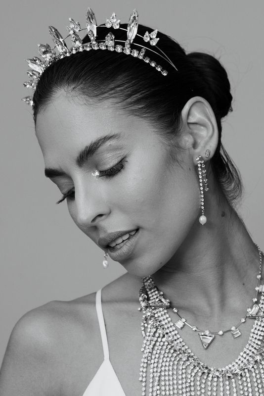 Exquisite luxury hand crafted wedding accessories from British bridal label Tilly Thomas Lux