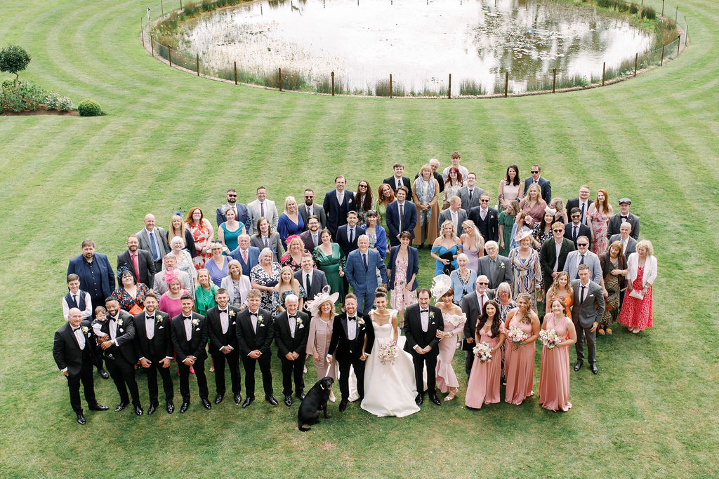 An elegant pink and gold wedding at Davenport House with two Milla Nova dresses