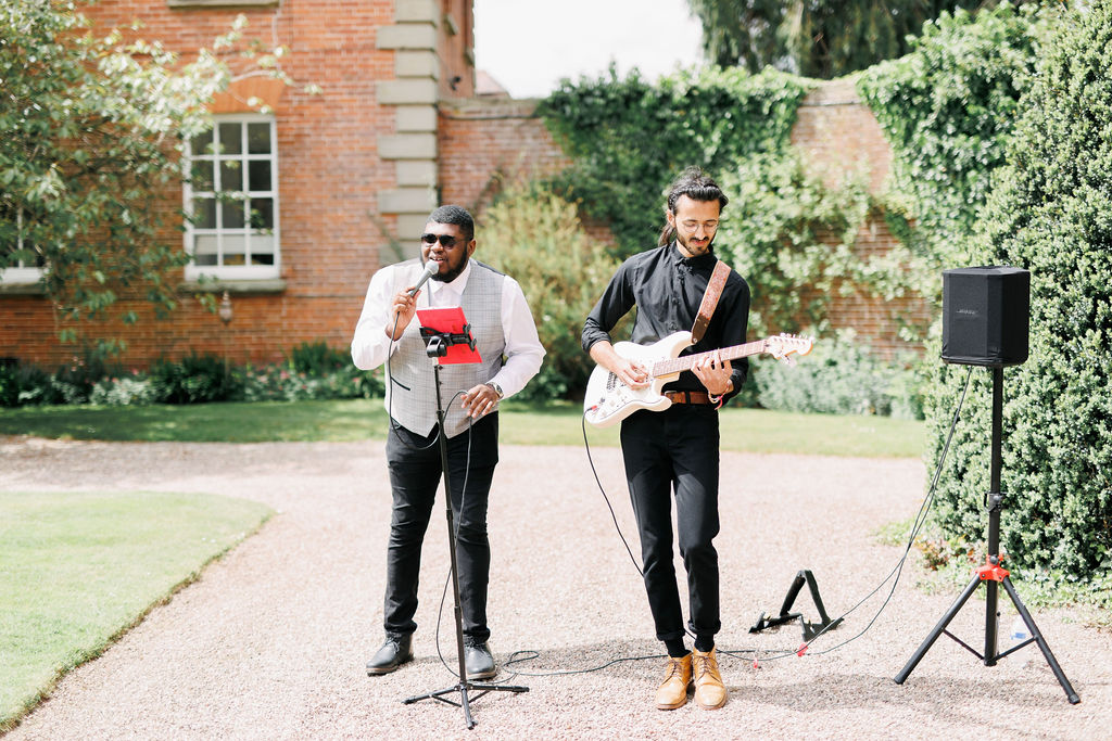 An elegant and romantic pink and gold wedding at Davenport House with two Milla Nova dresses
