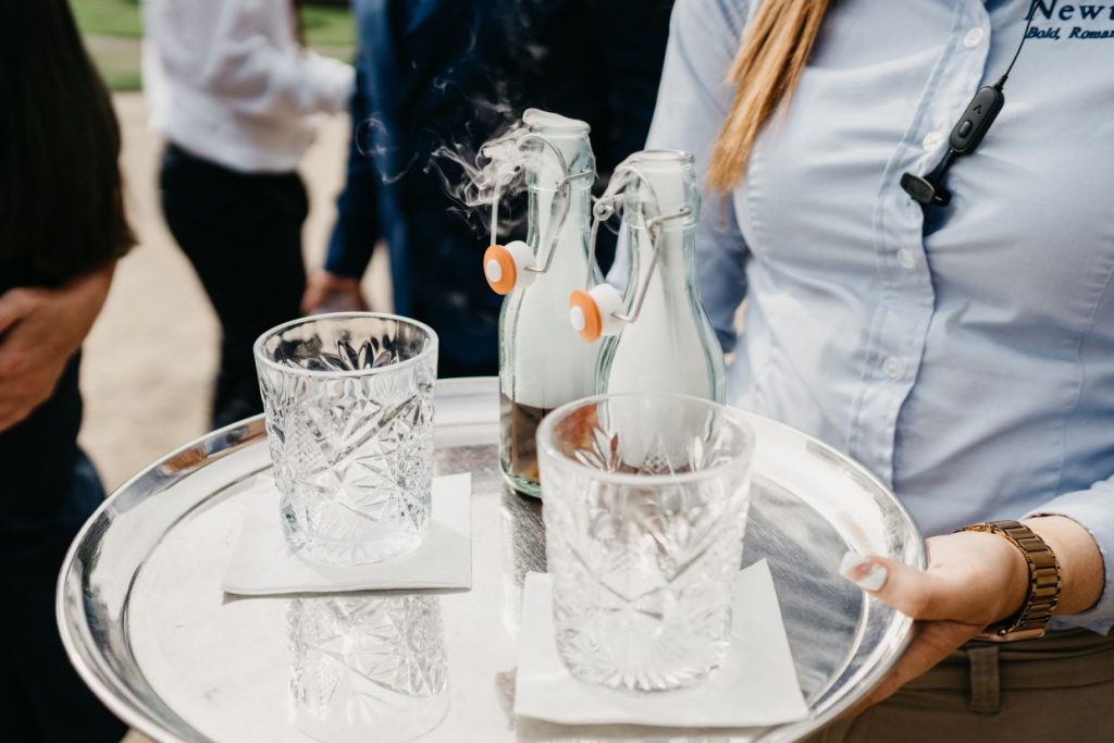 Queer wedding at Newton Hall for celestial brides  captured by David Boynton Wedding Photography