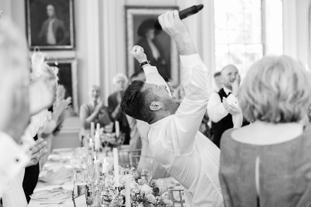 Singing Waiters performing for Milla Nova bride Ell's wedding to Simon