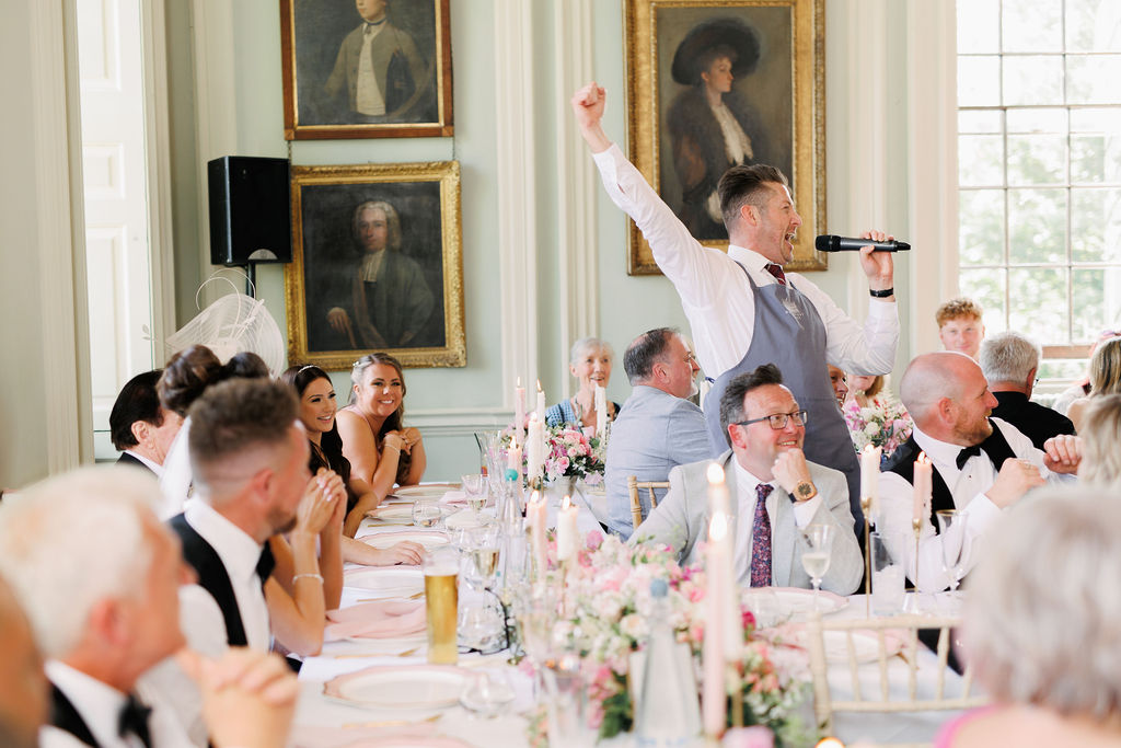 Singing Waiters performing for Milla Nova bride Ell's wedding to Simon