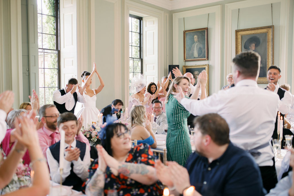 Singing Waiters performing for Milla Nova bride Ell's wedding to Simon