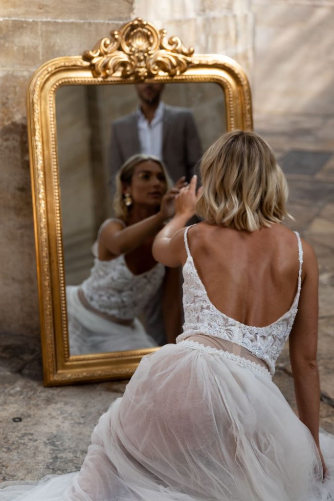 All white wedding styling for The Sweet Romance's styled wedding shoot