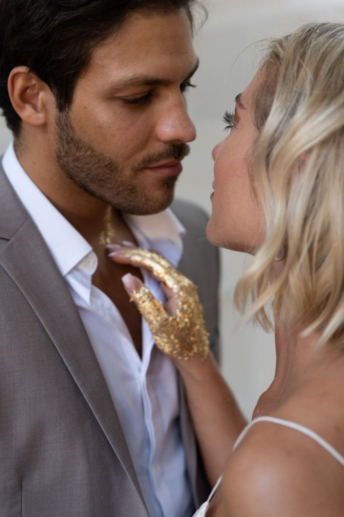 All white wedding styling for The Sweet Romance's styled wedding shoot