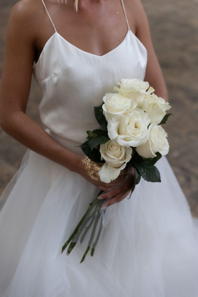 All white wedding styling for The Sweet Romance's styled wedding shoot