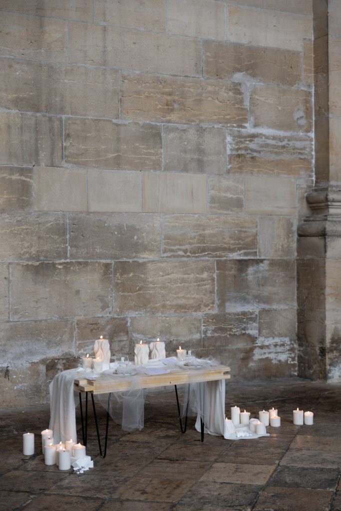 All white wedding styling for The Sweet Romance's styled wedding shoot