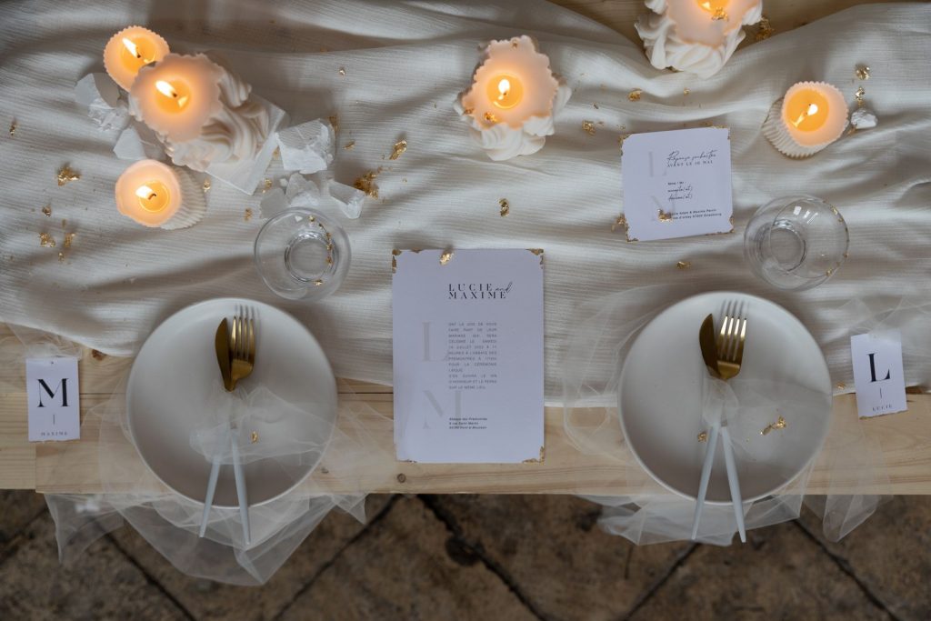 All white wedding styling for The Sweet Romance's styled wedding shoot