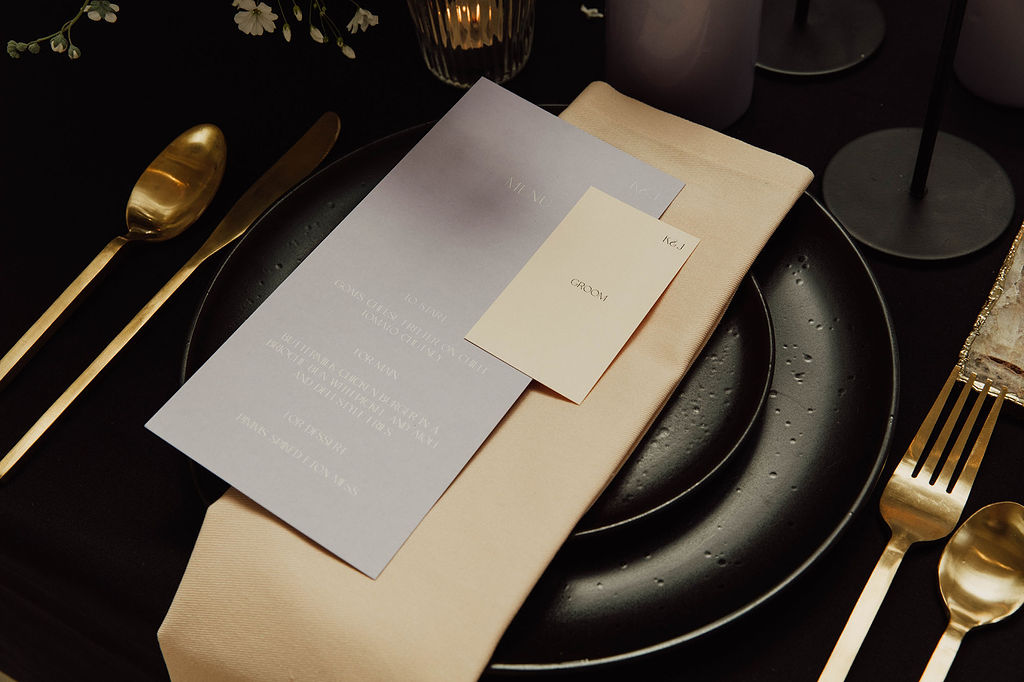 Pastel wedding inspiration with a monochrome twist