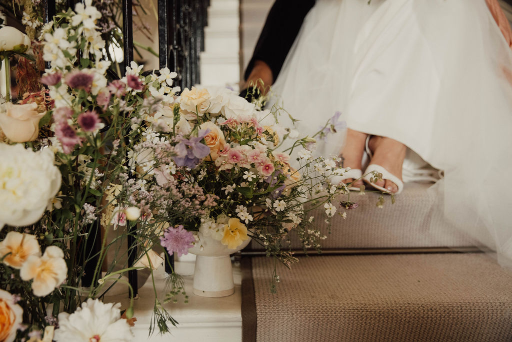 Pastel wedding inspiration with a monochrome twist
