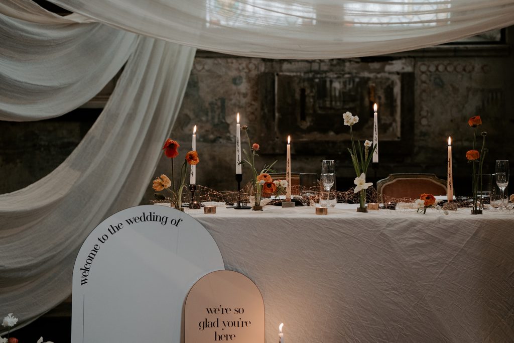 Modern wedding shoot captured by We are The James's