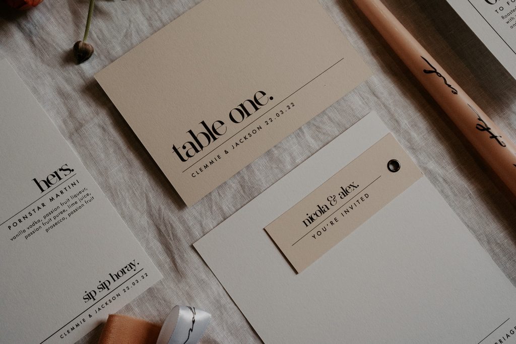 Modern wedding shoot captured by We are The James's