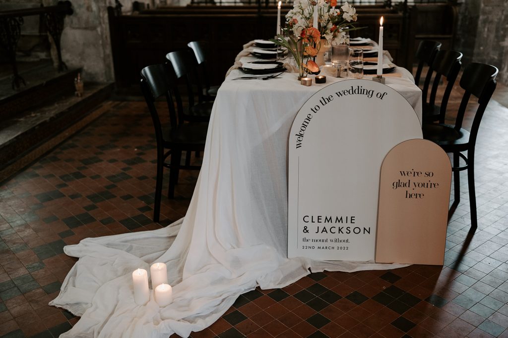 Modern wedding shoot captured by We are The James's