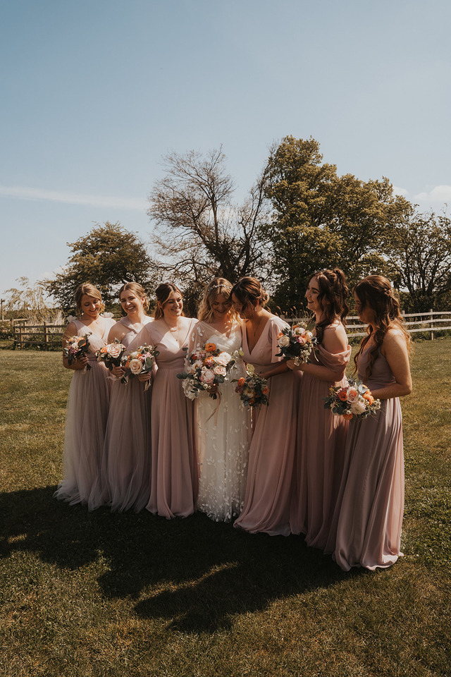 A spring boho wedding at The Barns in Yorkshire for Emily + Alex, captured by Firewood Film