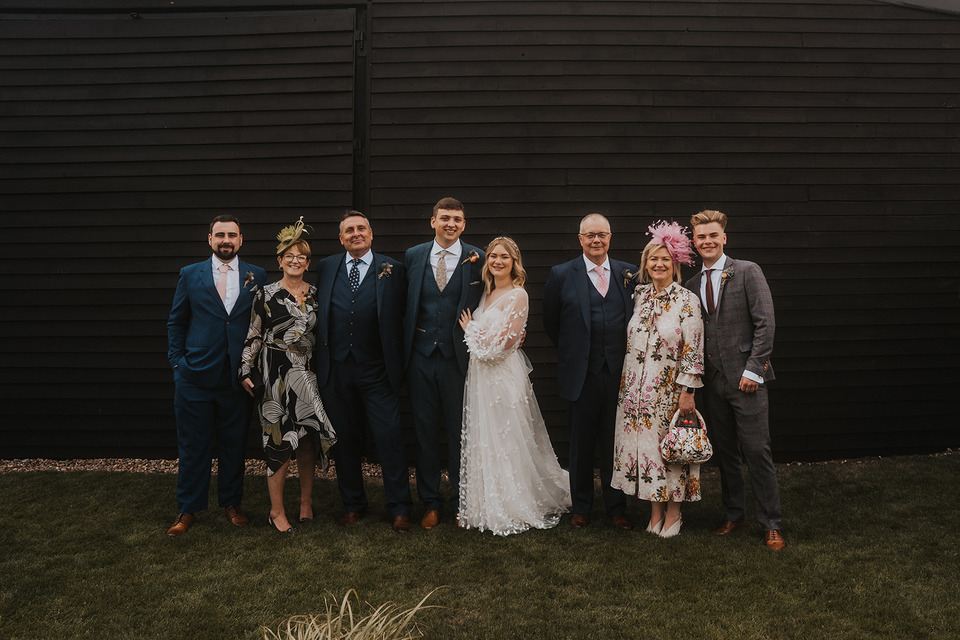 A spring boho wedding at The Barns in Yorkshire for Emily + Alex, captured by Firewood Film