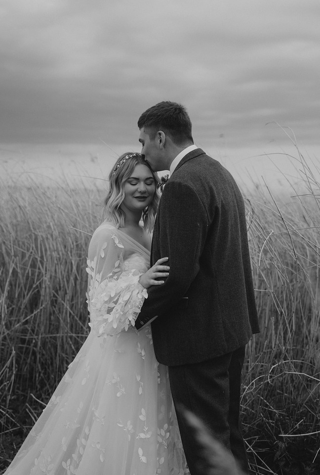 A spring boho wedding at The Barns in Yorkshire for Emily + Alex, captured by Firewood Film