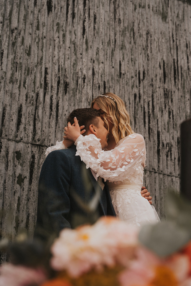 A spring boho wedding at The Barns in Yorkshire for Emily + Alex, captured by Firewood Film