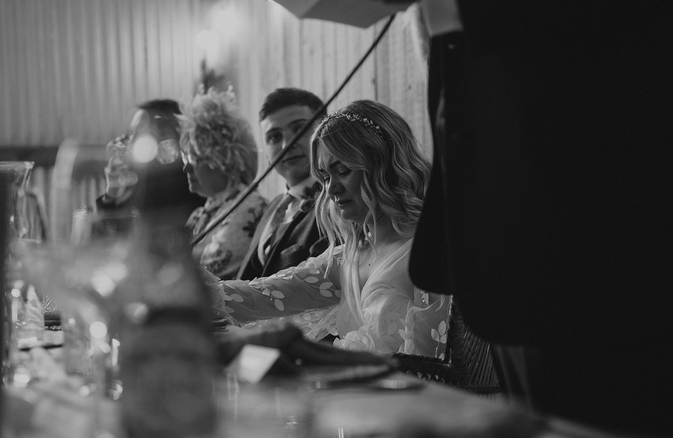 A spring boho wedding at The Barns in Yorkshire for Emily + Alex, captured by Firewood Film