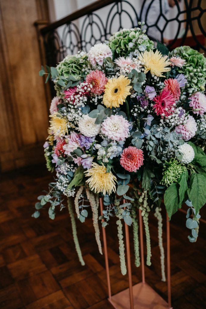 A colourful wedding at Hawkstone Hall | David Boynton Photography