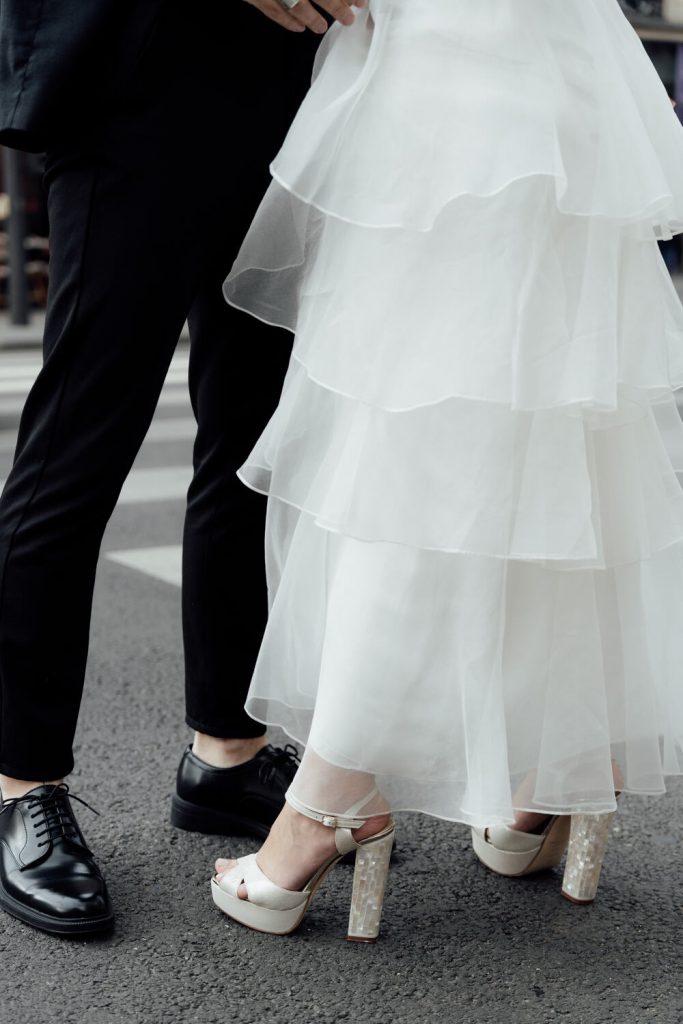 Handcrafted designer wedding shoes by Freya Rose London