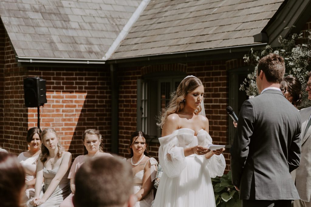 An outdoor wedding ceremony at Wilderness Reserve | Sharon Cudworth Photography