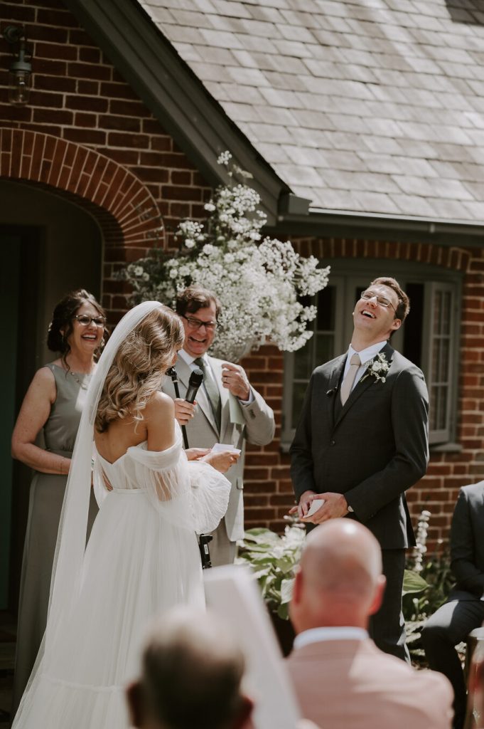 An outdoor wedding ceremony at Wilderness Reserve | Sharon Cudworth Photography