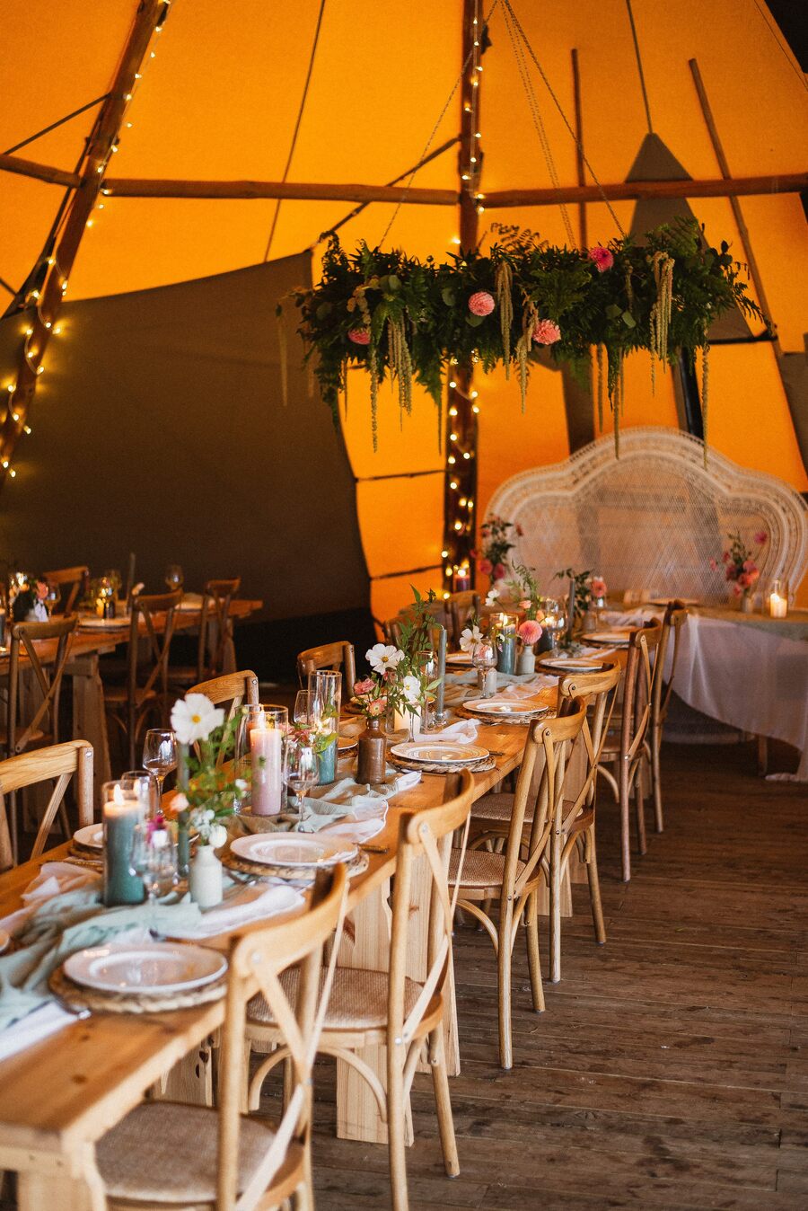 Boho Luxe wedding shoot at Inkersall Grange Tipi venue | Shaun Walker Photography
