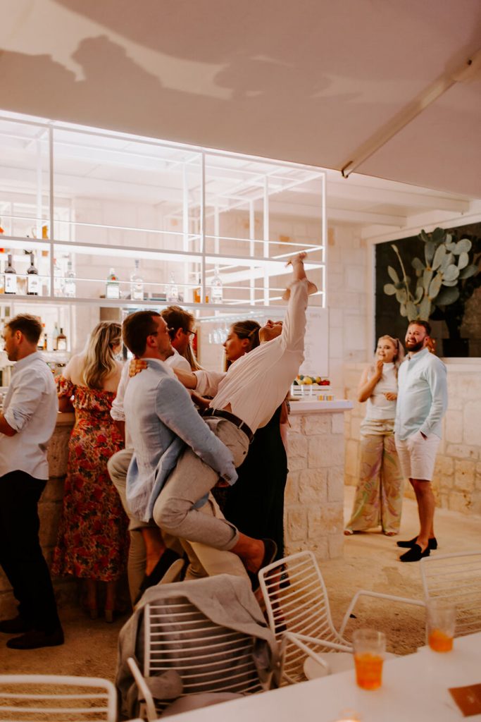 Emily + Matt's destination wedding pre-night pizza party | Nicola Dixon Photography