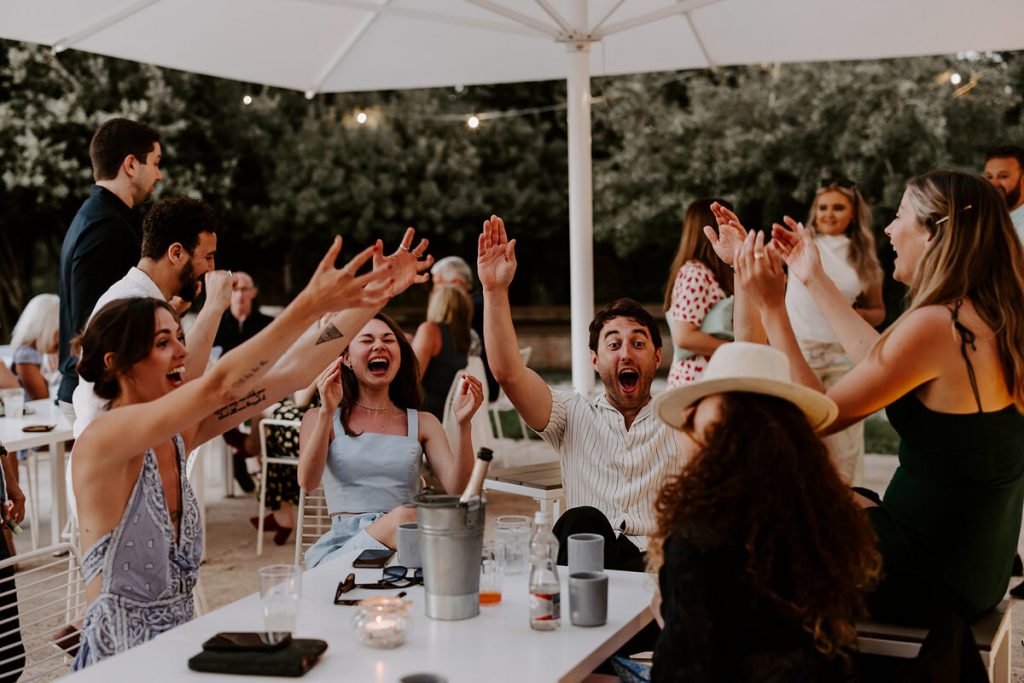 Emily + Matt's destination wedding pre-night pizza party | Nicola Dixon Photography