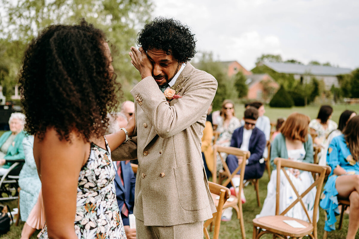 A colourful Autumnal wedding with an emotional outdoor ceremony
