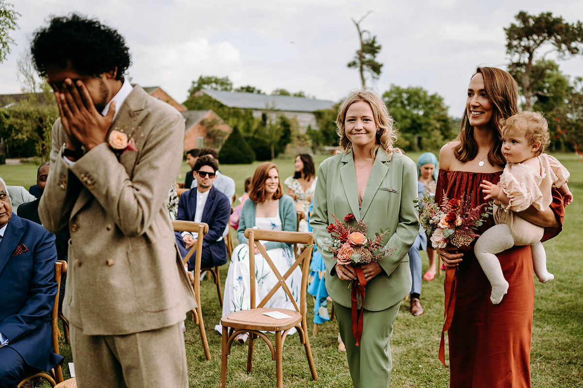 A colourful Autumnal wedding with an emotional outdoor ceremony