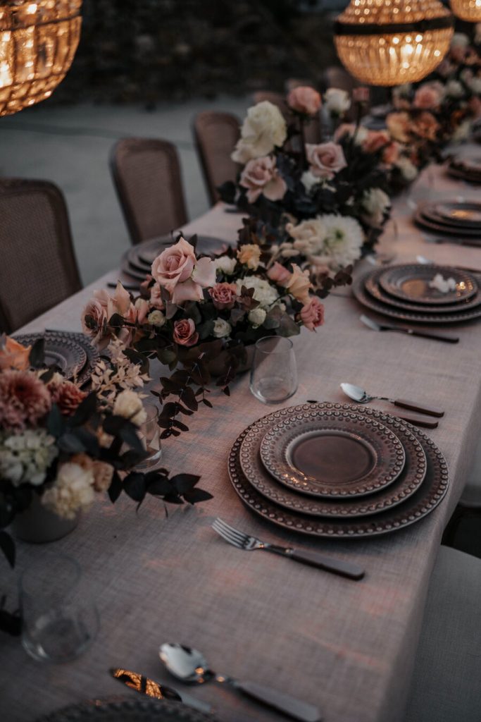 An intimate tablescape for a multi-day Mykonos wedding | Jessica Apps Photography