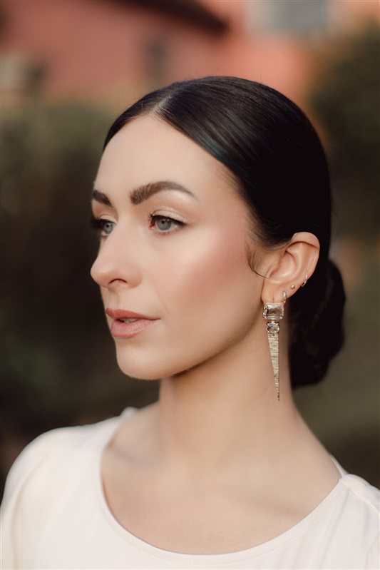 Sophisticated sleek bun elegant wedding hair style inspiration