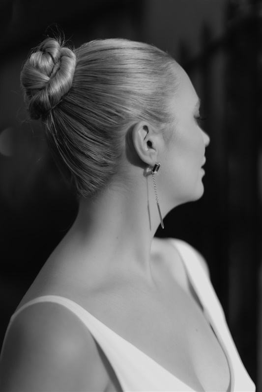Sophisticated sleek bun elegant wedding hair style inspiration